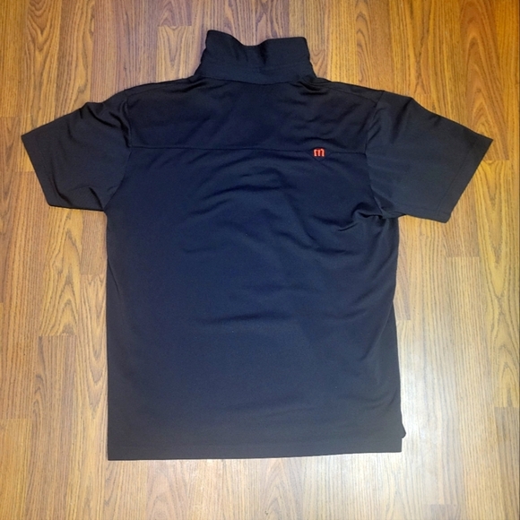 Travis Mathew Black Golf Polo Shirt Men's Size Large Casual Athletic A98 - Picture 5 of 6